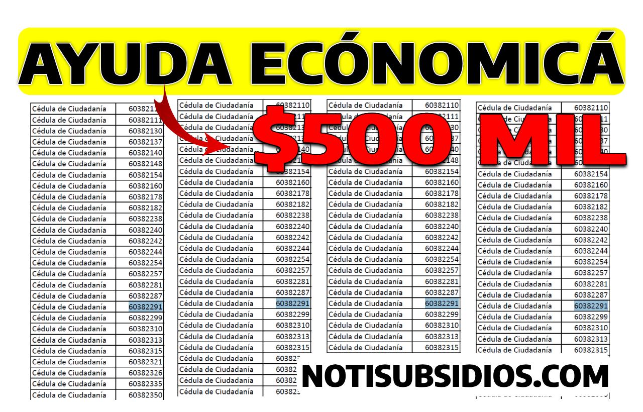 Consulta El Link Oficial Ayuda Económica 2023 - Notisubsidios