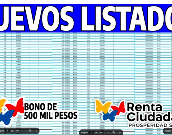 primer listado de Colombia sin hambre en Notisubsidios