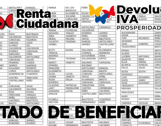 Fondo Listados Renta Ciudadana y devolución del iva notisubsidios, Logo Renta Ciudadana logo devolución del iva, en palabras listado de beneficiario