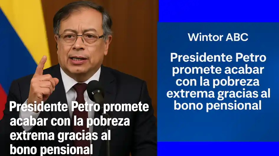 foto de presidente petro bono pensional